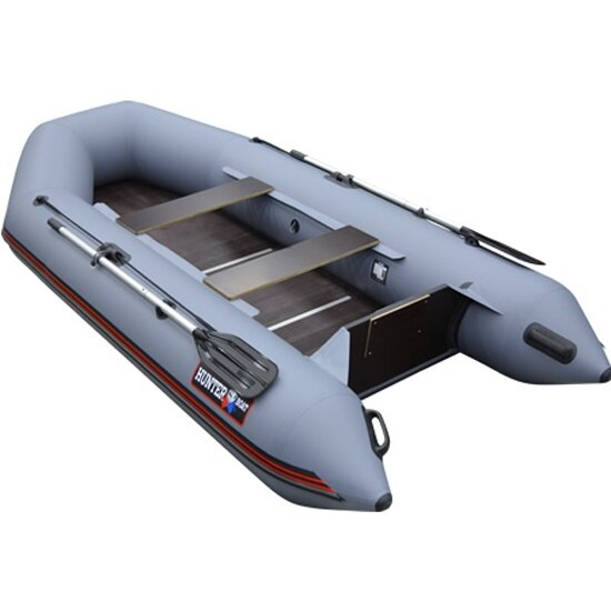 Лодка ПВХ Hunterboat Хантер 320 Л, серый