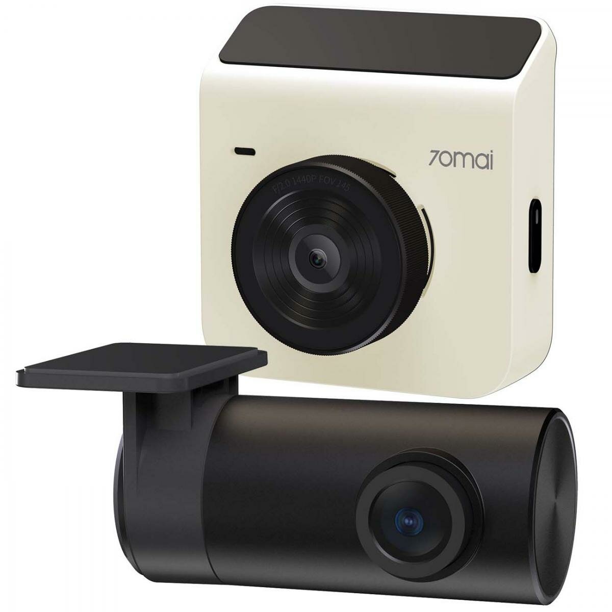 Xiaomi 70mai dash cam a400 + rear cam set ivory