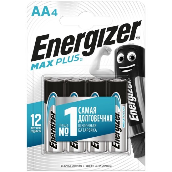 Элемент питания ENERGIZER Max Plus LR6 AA бл 4