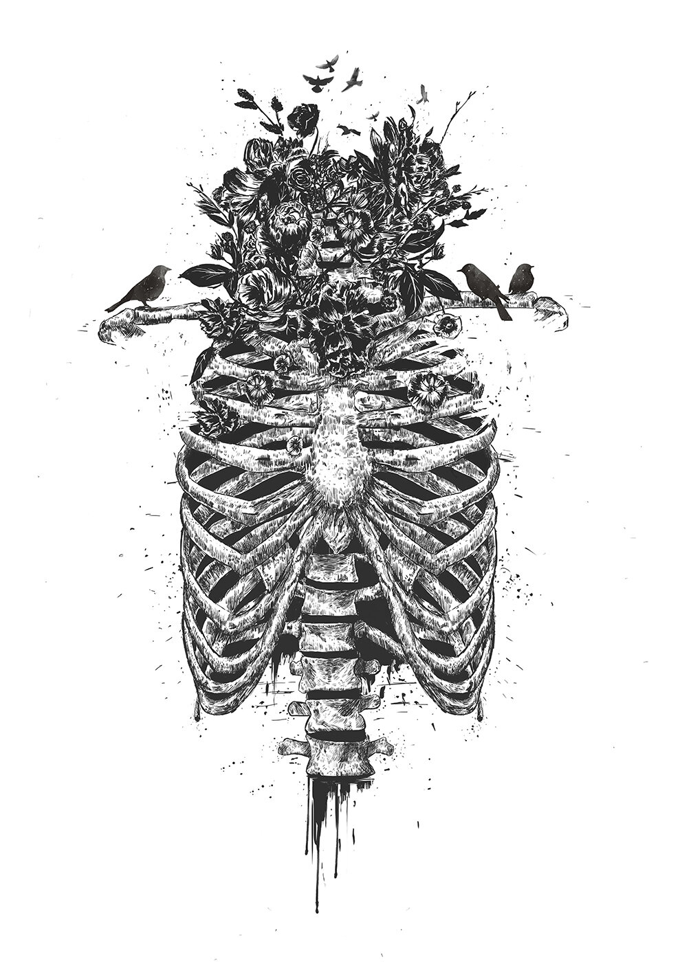 Интерьерный постер "Tree of life" размера 60x90 см 600*900 мм репродукция без рамы в тубусе