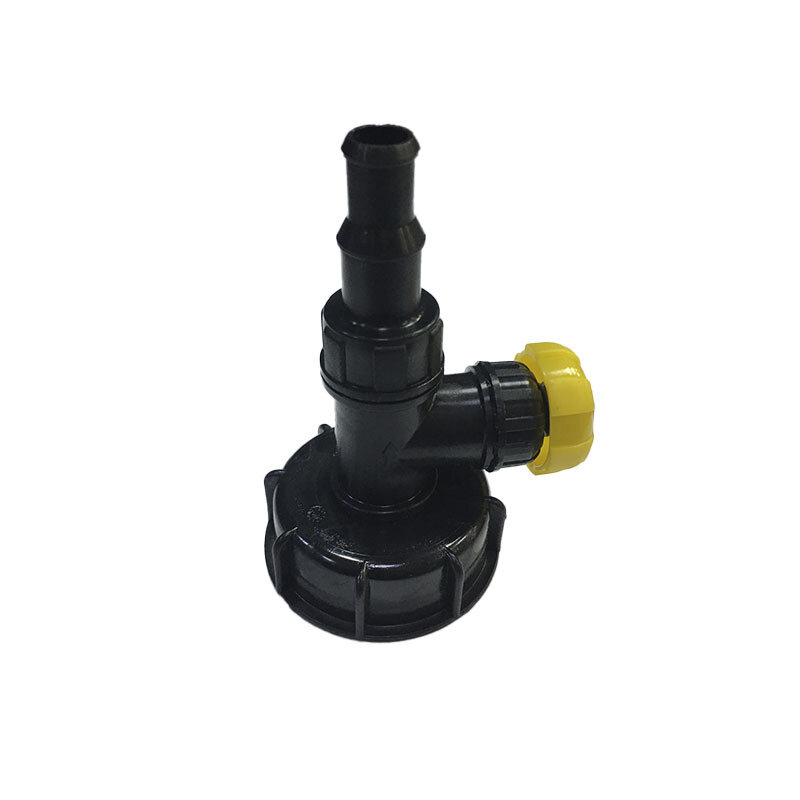 фото Гусак (кран) пластиковый под кубическую емкость (1000 л.) штуцер 20-25 мм