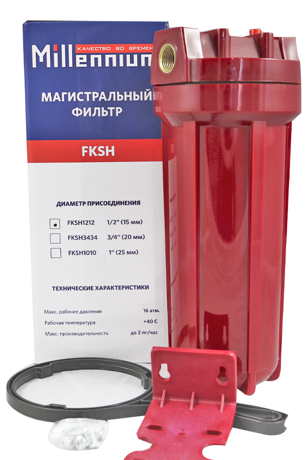 Фильтр для горячей воды Millennium SlimLine 10", 1/2" FKSH1212