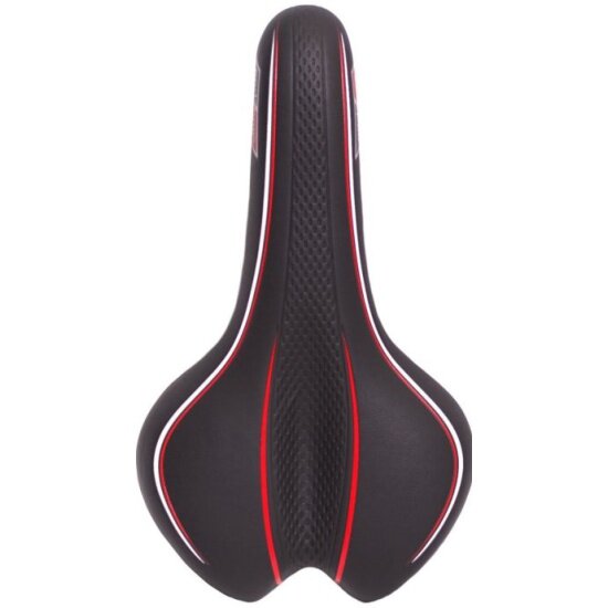 Седло Velo VL-3262 универсальное, 277х159мм облегченное, эластомер, черное, 6-143262
