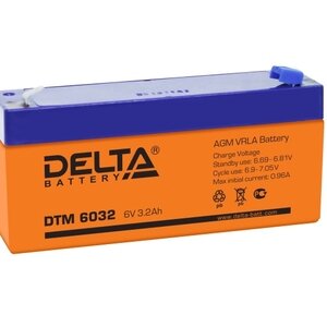 Аккумулятор Delta DTM 6032 (6В 3.2 Ач)