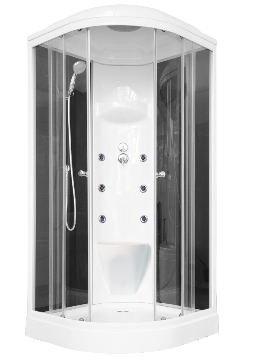 Душевая кабина Royal Bath RB 90HK7-BT (черное/прозрачное)