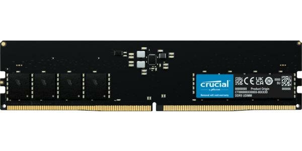 Оперативная память для компьютера 32Gb (1x32Gb) PC5-38400 4800MHz DDR5 DIMM Unbuffered CL40 Crucial CT32G48C40U5