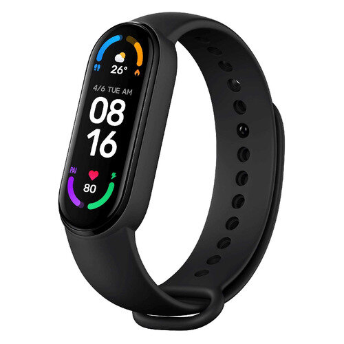 Фитнес-трекер Xiaomi Mi Band 6 XMSH15HM, 1.56", черный / черный [bhr4951gl]