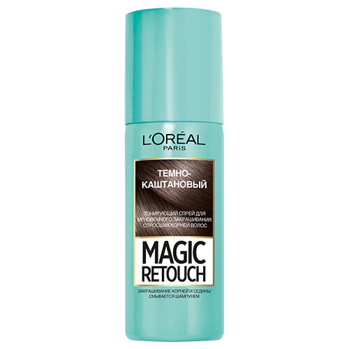Loreal Краска для волос Magic Retouch Тонирующий спрей 2 Темный каштан, 75 мл 1 шт