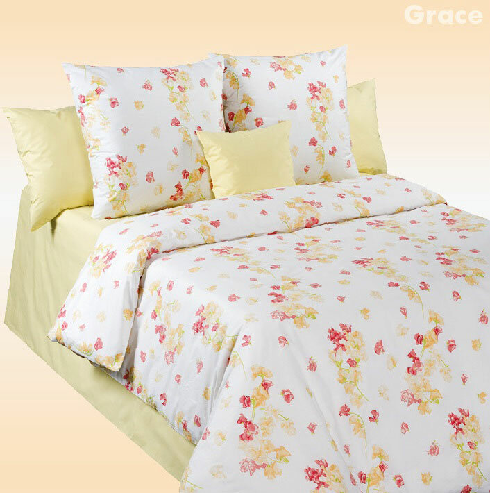 Постельное белье Cotton Dreams (перкаль) «Grace (Valencia)» 70 x 70 см (2-спальный с простыней евро)