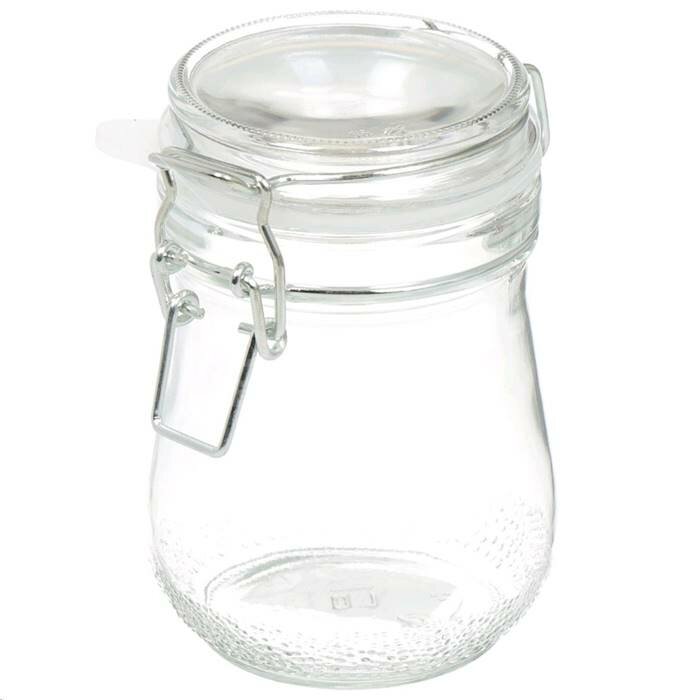 фото Банка с крышкой (бугельный замок) 0,5л стекло