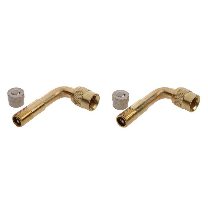 фото Удлинитель вентиля металлический угол 90° набор 2 шт