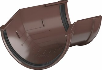 Угол желоба технониколь Architect коричневый d125/82 мм