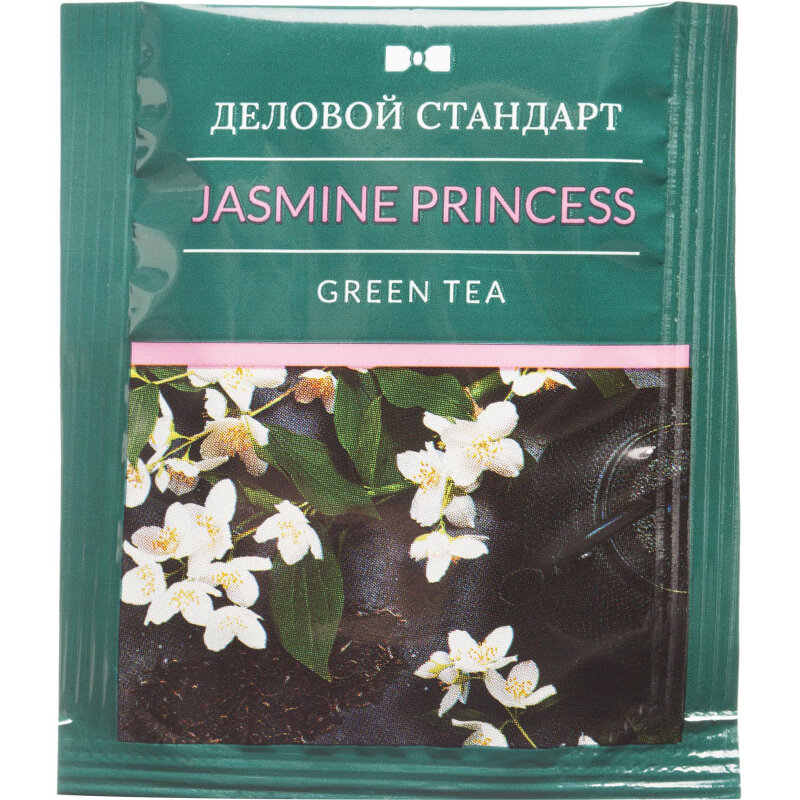 Чай Деловой Стандарт Jasmine princess зелен.с жасмин. 100 пакx1,8гр/уп - фотография № 4