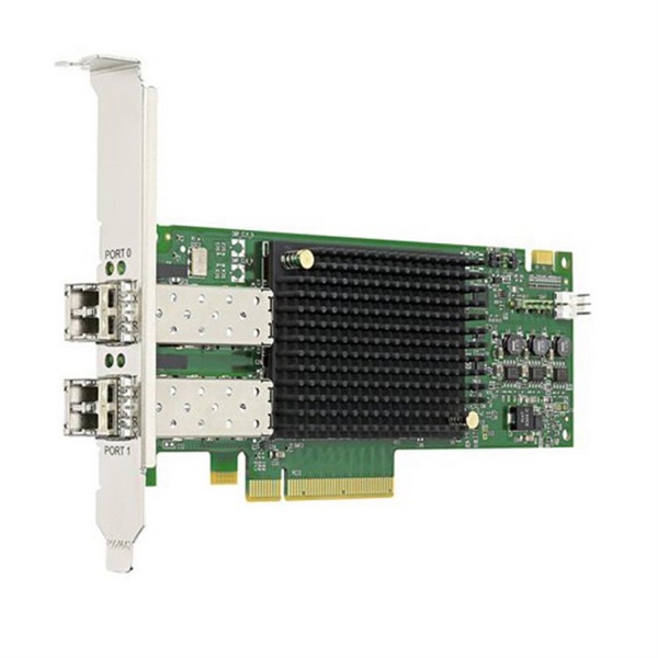 BROADCOM_LSI Контроллер Broadcom Emulex LPe31002-AP (LPe31002-M6) Gen 6 (16GFC), 2-port, 16Gb/s, PCIe Gen3 x8, LC MMF 100m, 1 year