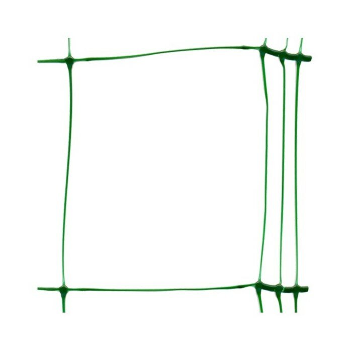 Сетка шпалерная для огурцов, 2 × 500 м, ячейка 15 × 17 см, хаки - фотография № 1
