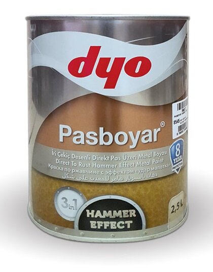 Грунт-эмаль с молотковым эффектом PASBOYAR 3 в 1 "Dyo"