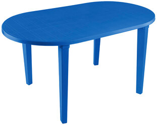 Стол пластиковый овальный Стандарт Пластик 140 x 80 x 71 см синий