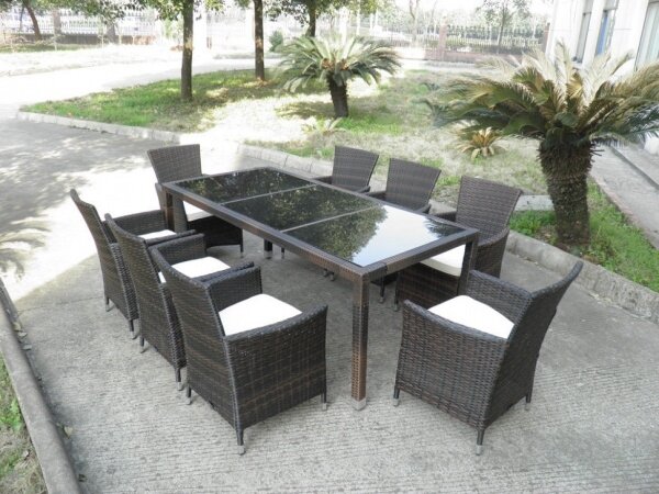 KVIMOL комплект мебели Обеденная группа КМ-1312 на 6 персон - коричневый - фотография № 3