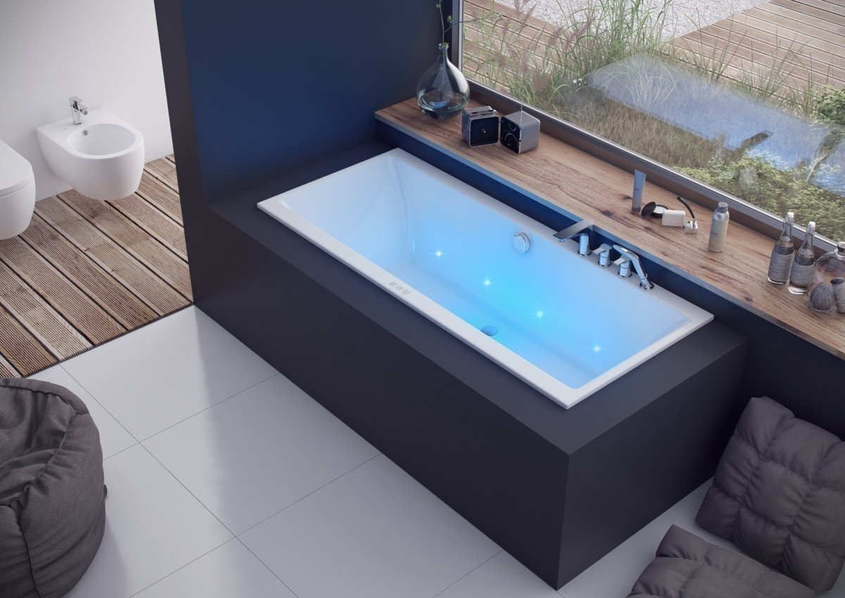 Ванна акриловая Excellent Pryzmat SLIM 180x80