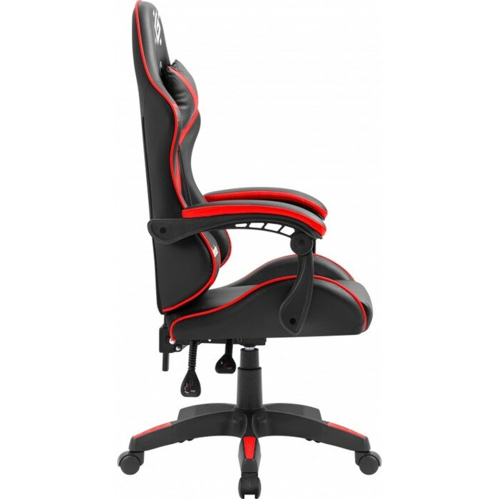 Кресло игровое Defender xCom, до 100 кг, экокожа, черно-красное - фотография № 3