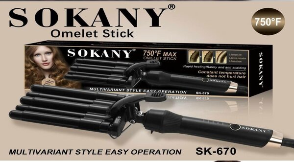 Выпрямитель пятиволновая для волос SOKANY SK-670