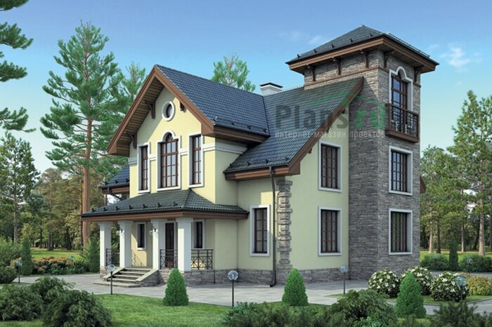 Проект дома Plans-38-22 (184 кв.м, поризованный кирпич 640мм) - фотография № 1