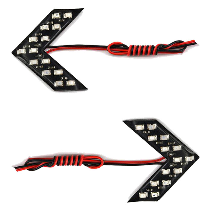 фото Светодиодные повторители (указатели) поворота на боковые зеркала заднего вида автомобиля 2шт.