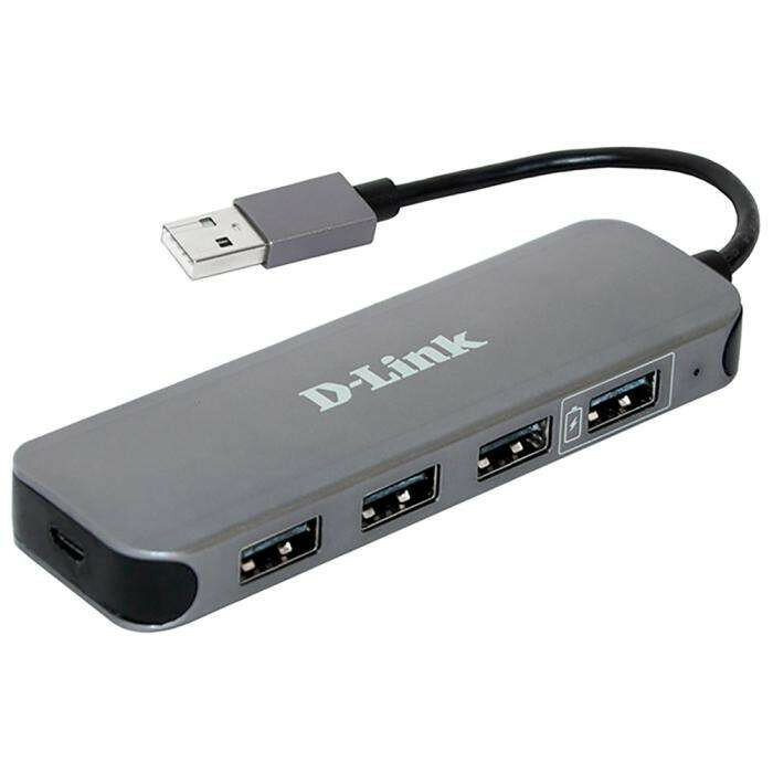 Концентратор usb D-Link DUB-H4/E1A, 4-port USB 2.0 Hub.4 downstream USB type A (female) ports, 1 upstream USB type A (male), support Mac OS, Windows XP/Vista/7/8/10, Linux, support USB 1.1/2.0, fast charge mode.Pow