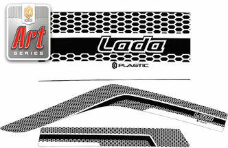 CA Plastic Дефлектор капота Classic черный ВАЗ Lada 2114 хэтчбэк Год выпуска 2001-2013