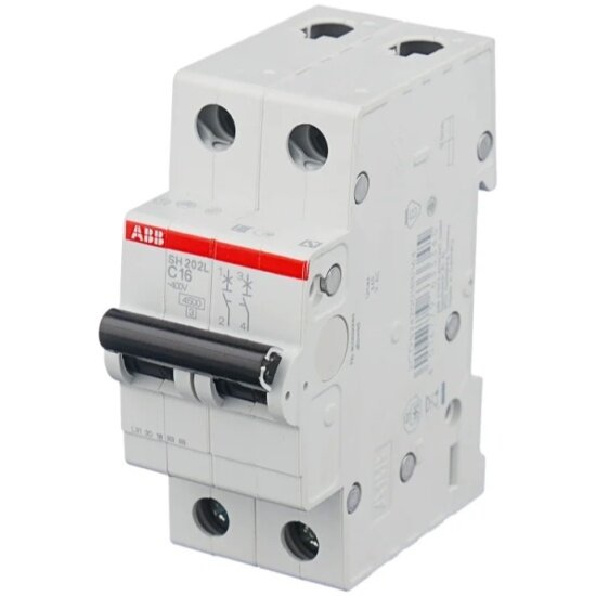   ABB 2P 50A (C) 4,5 kA SH202L