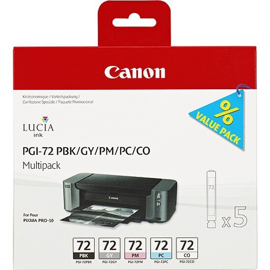   CANON PGI-72PBK/GY/PM/PC/CO Multi Pack