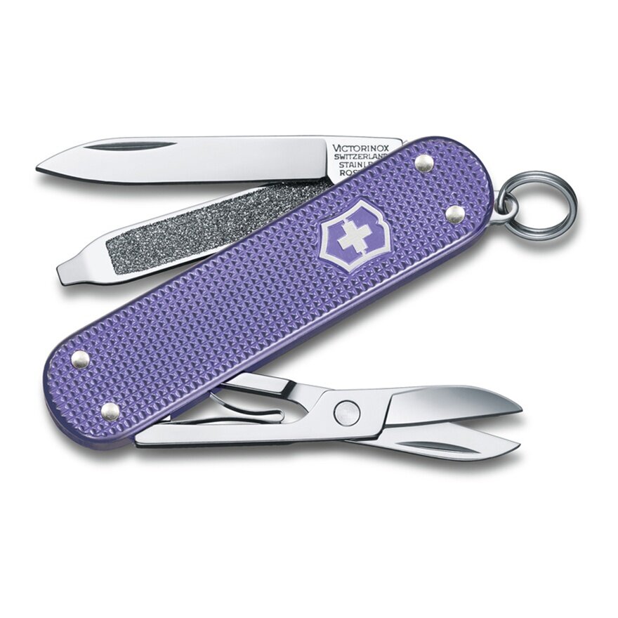 Складной нож Victorinox Classic Electric Lavender, 7 функций, 58мм - фото №1