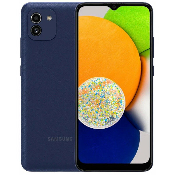 Смартфон Samsung Galaxy A03 3/32 ГБ, Синий (Для других стран)