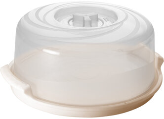 Крышка для посуды в микроволновую печь Giaretti Bono с паровыпускным клапаном D250 белый поддон (GR2291)