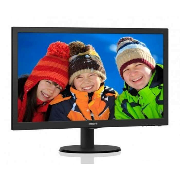  23,6" Philips 243V5QHSBA 1920x1080 MVA LED 16:9 8ms VGA, DVI, HDMI 10M:1 178/178 250cd Black* ( 243V5QHSBA/01,  , LCD, Full HD, D-Sub )