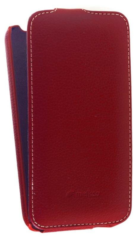 Кожаный чехол для HTC Desire 616 Dual Sim Melkco Premium Leather Case - Jacka Type (Red LC)