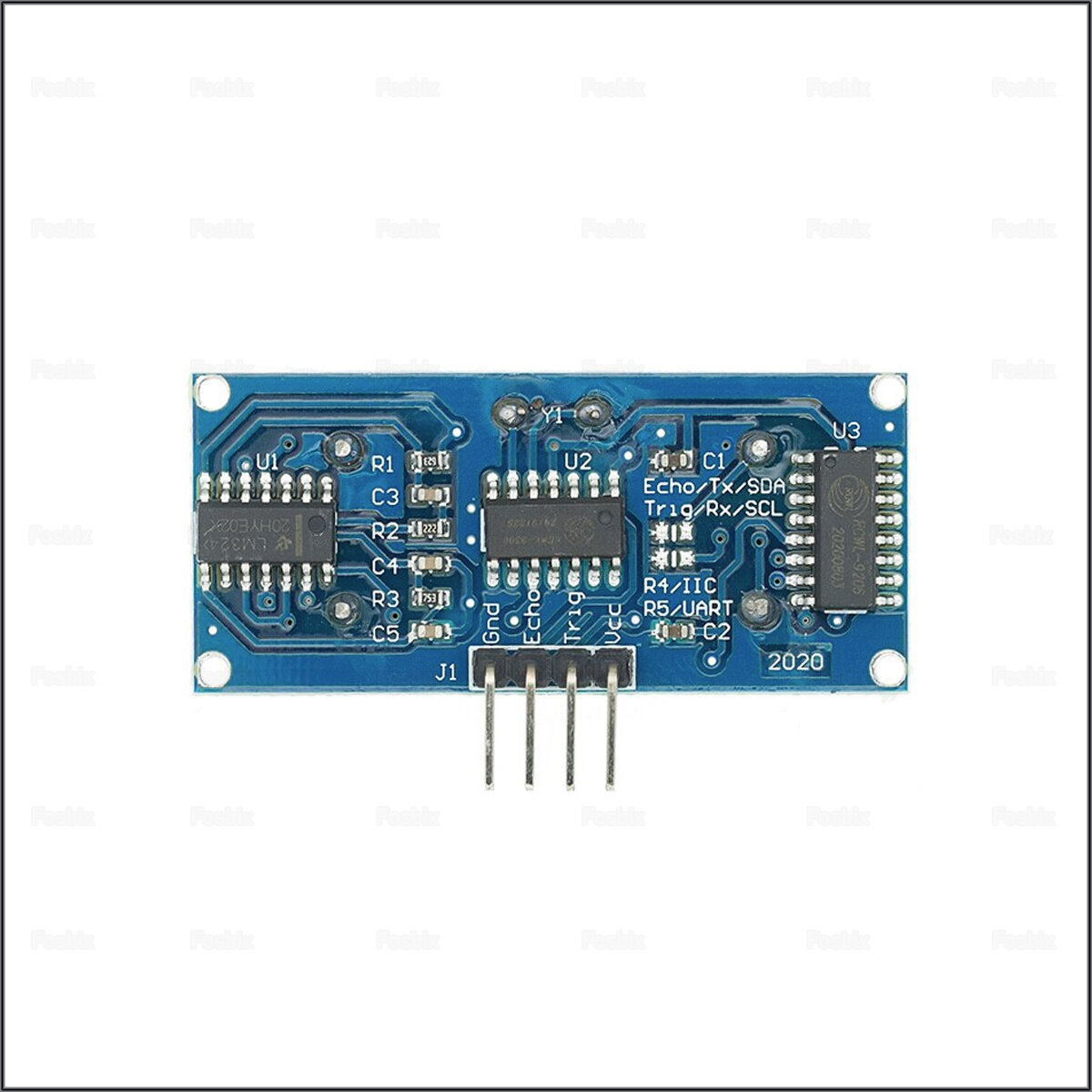 Ультразвуковой датчик для измерения расстояния и движения HC-SR04 5В для Arduino Приемопередатчик дальномер