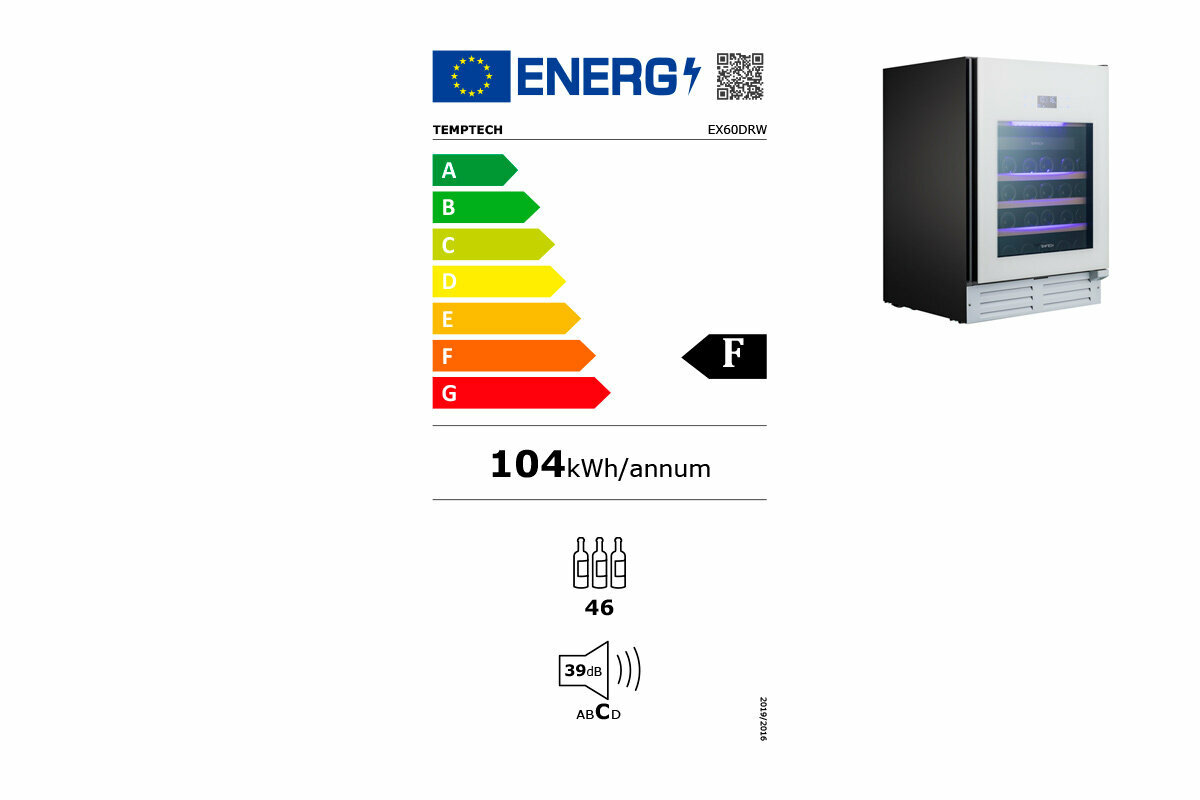 Встраиваемый винный шкаф 22-50 бутылок Temptech - фото №5