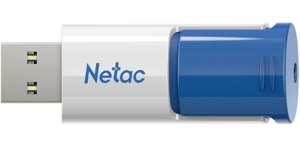 Флеш Диск Netac U182 Blue 256Gb , USB3.0, сдвижной корпус, пластиковая чёрно-синяя