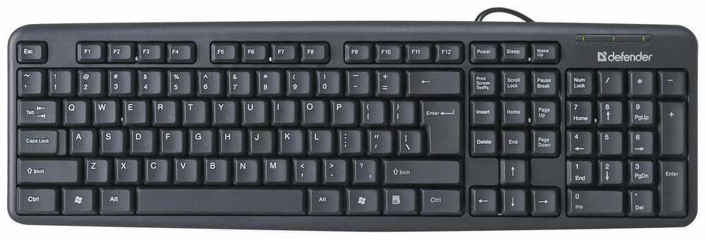 Клавиатура Defender Element HB-520 PS/2 RU black 45520