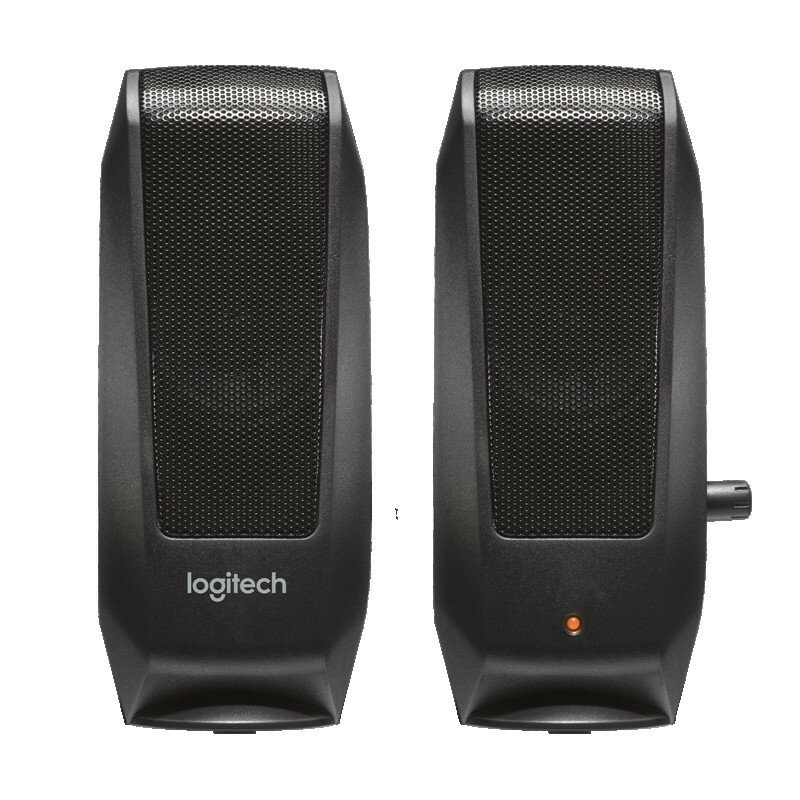 Колонки компьютерные LOGITECH S120, 2.0, 2×1, 2 Вт, пластиковый корпус, черный