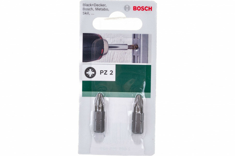 Бита ( PZ 2; 25 мм; 2 шт.) Bosch 2609255923