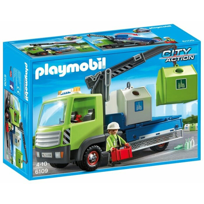 Конструктор Playmobil City Action 6109 Грузовик и контейнеры для стекла