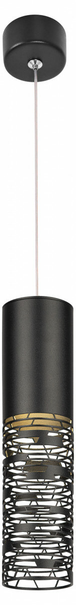 ЭРА Светильник подвесной (подвес) ЭРА PL27 BK MR16 GU10 потолочный цилиндр черный