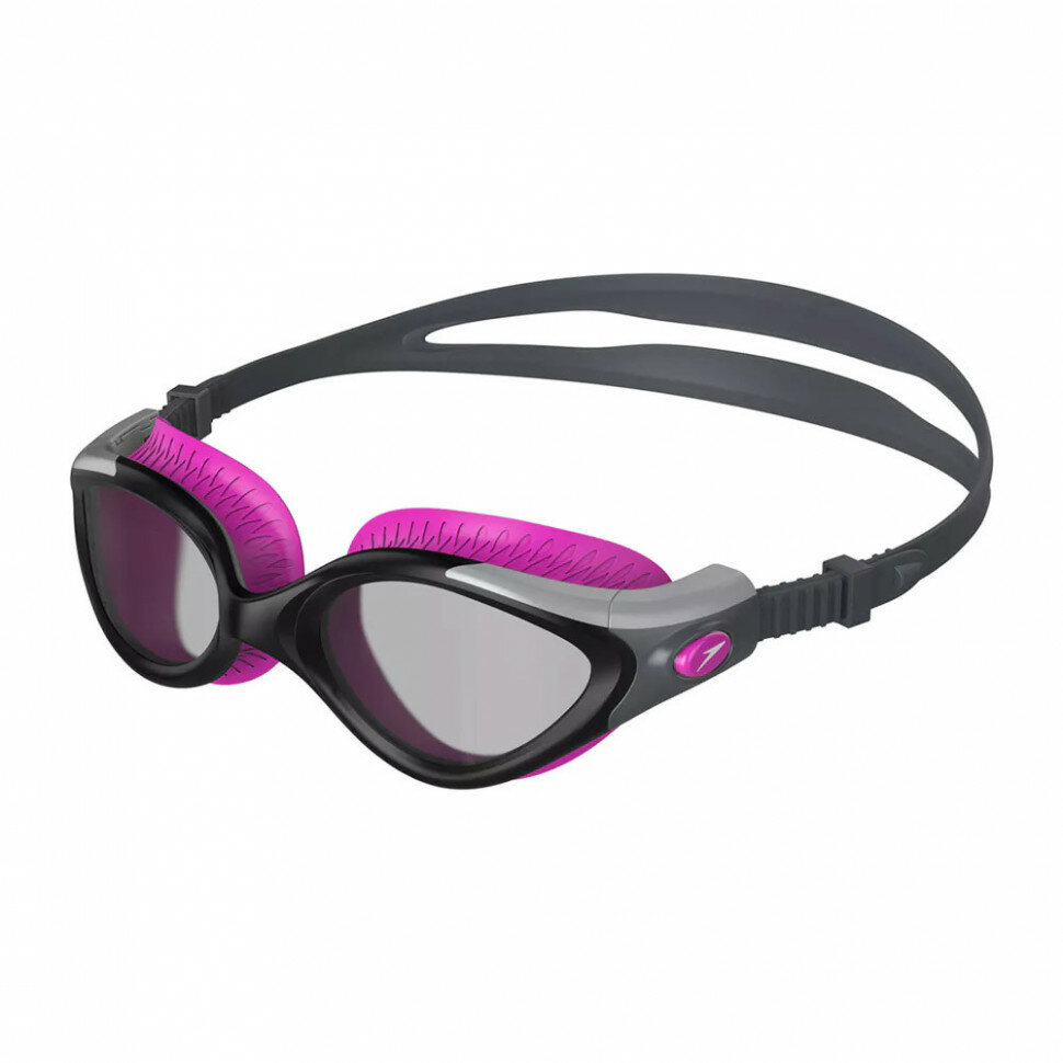 Очки для плавания SPEEDO Futura Biofuse Flexiseal, дымчатые линзы, фиолеовая оправа