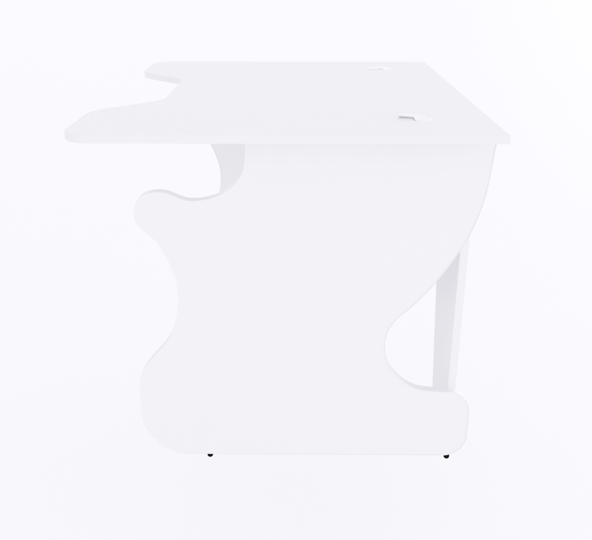 Игровой компьютерный стол "Даги", 100x80x75 см, полностью белый - фотография № 5