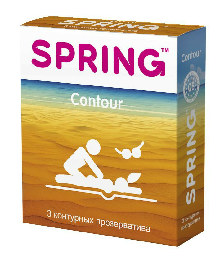 Контурные презервативы SPRING CONTOUR - 3 шт. (52955)