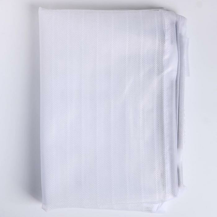 Сетка антимоскитная для дверей, 90 × 210 см, на магнитах, цвет белый - фотография № 2