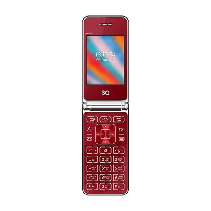 Мобильные телефоны BQ Сотовый телефон BQ M-2445 Dream, 2.4", 2 sim, 32Мб, microSD, 800 мАч, красный