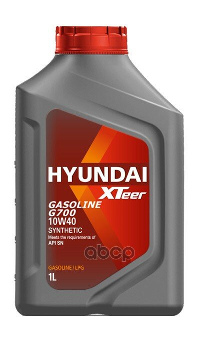 HYUNDAI XTeer 10W40 1L Hyundai Xteer Gasoline G700 Sp, , Моторное Масло Синтетическое